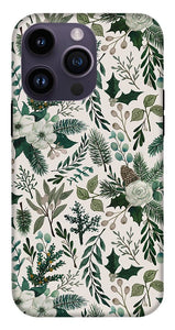 Winter Floral Pattern - Phone Case