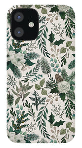 Winter Floral Pattern - Phone Case