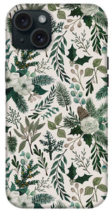 Winter Floral Pattern - Phone Case