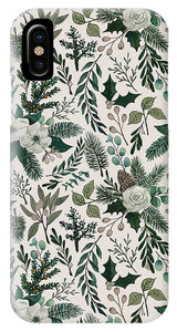 Winter Floral Pattern - Phone Case