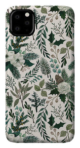 Winter Floral Pattern - Phone Case