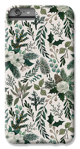 Winter Floral Pattern - Phone Case