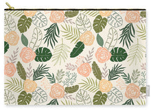 Load image into Gallery viewer, Yellow and Green Tropical Floral Patten - Carry-All Pouch