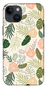 Yellow and Green Tropical Floral Patten - Phone Case